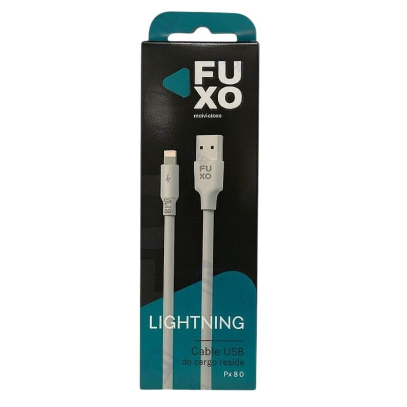 CABLE USB FUXO BLACK 6.0A (Carga rápida) – iPhone Lightning - COMBO x10 Un.