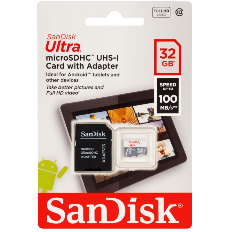 SanDisk micro SDHC 32GB (100mb/s)
